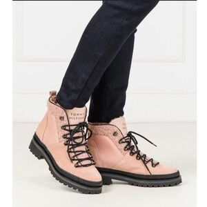 Tommy‎ Hilfiger Bocani North Outdoor Pink Lace Up Ankle Boots Women's 7.5
